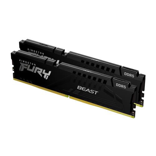 Kingston Technology FURY Beast 64GB 5600MT/s DDR5 CL40 DIMM (Kit of 2) Black