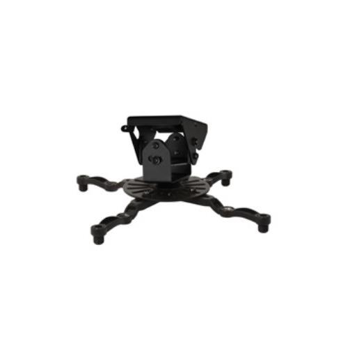 B-Tech SYSTEM 2 - Universal Projector Ceiling Mount with Micro-adjustment Ceiling 25 kg Black 0 - 370 mm 360 6