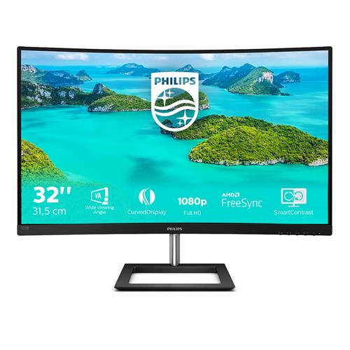 Philips E Line 322E1C/00 computer monitor 80 cm (31.5") 1920 x 1080 pixels Full HD LCD Black