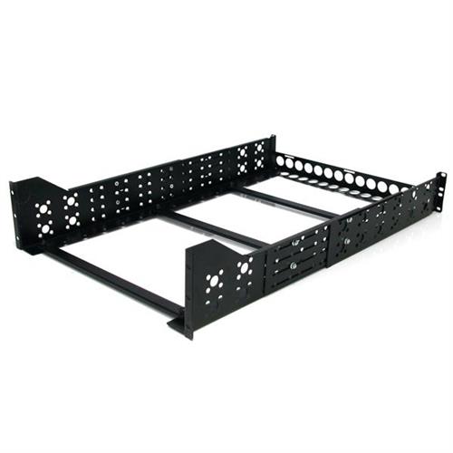 StarTech.com 3U Universal Server Rack Rails - Fixed Mounting Rails - 19" Adjustable Depth Rack Mount Rails. Type: Rack rail Housing material: Steel Product colour: Black. Weight: 3.9 kg