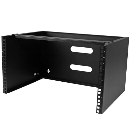 StarTech.com 6U Wall Mount Network Rack - 14 Inch Deep (Low Profile) - 19" Patch Panel Bracket for Shallow Server and IT Equipment Network Switches - 44lbs/20kg Weight Capacity Black