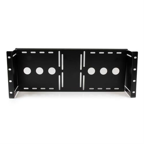 StarTech.com 4U Universal VESA LCD Monitor Mounting Bracket for 19-inch Rack or Cabinet - TAA Compliant - Cold-Pressed Steel Bracket. Type: Mounting bracket Housing material: Steel Product colour: Black. Weight: 1.7 kg