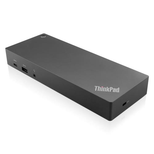 Lenovo 40AF0135UK Wired USB 3.2 Gen 1 (3.1 Gen 1) Type-C 3.5 mm 101001000 Mbit/s Black 10 Gbit/s