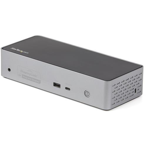 StarTech.com USB C Dock - 4K 60Hz Quad Monitor DisplayPort & HDMI - Universal USB-C Docking Station with 100W Power Delivery - USB Hub with 1x USB Type-C & 3x USB-A Ethernet Audio
