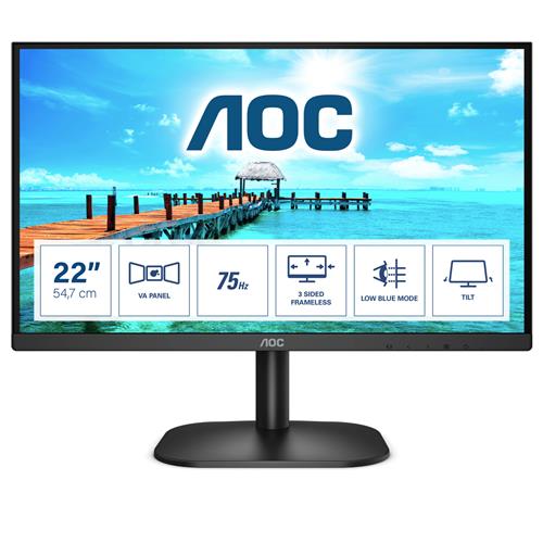 AOC B2 22B2H/EU computer monitor 54.6 cm (21.5") 1920 x 1080 pixels Full HD LED Black