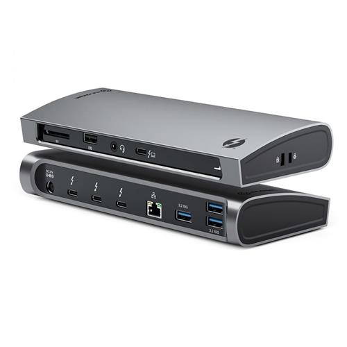 ALOGIC TB4D3TB Wired Thunderbolt 4 3.5 mm 1000 Mbit/s Black SD