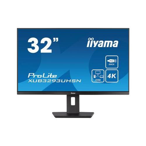 iiyama ProLite XUB3293UHSN-B5 computer monitor 80 cm (31.5") 3840 x 2160 pixels 4K Ultra HD LCD Black