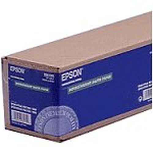 Epson Doubleweight Matte Paper Roll 24" x 25 m 180g/m2. Roll length: 25 m Roll width: 61 cm Finish type: Matt Print media weight: 180 g/m
