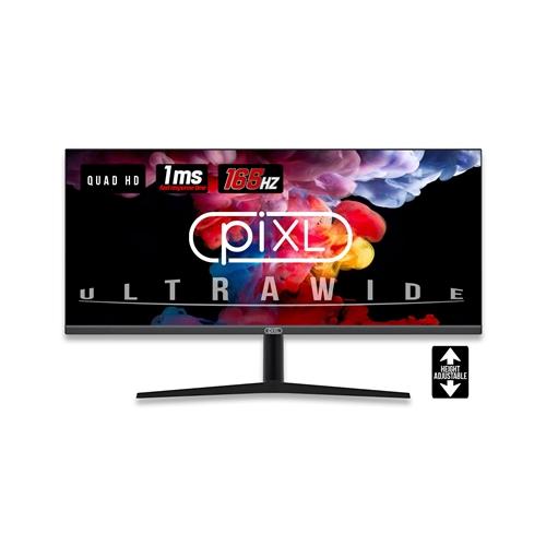 piXL MOPIX-CM34G3. Display diagonal: 86.4 cm (34") Display resolution: 3440 x 1440 pixels Response time: 1 ms