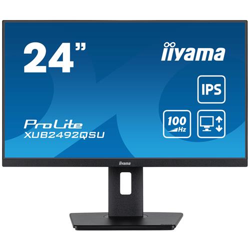 iiyama ProLite XUB2492QSU-B1 computer monitor 60.5 cm (23.8") 2560 x 1440 pixels Quad HD LED Black