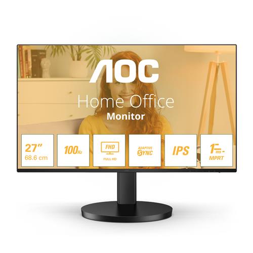 AOC B3 27B3HA2 computer monitor 68.6 cm (27") 1920 x 1080 pixels Full HD LED Black
