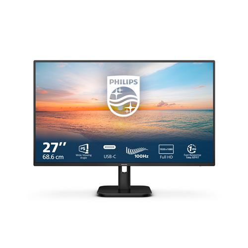 Philips 1000 series 27E1N1300A computer monitor 68.6 cm (27") 1920 x 1080 pixels Full HD LCD Black