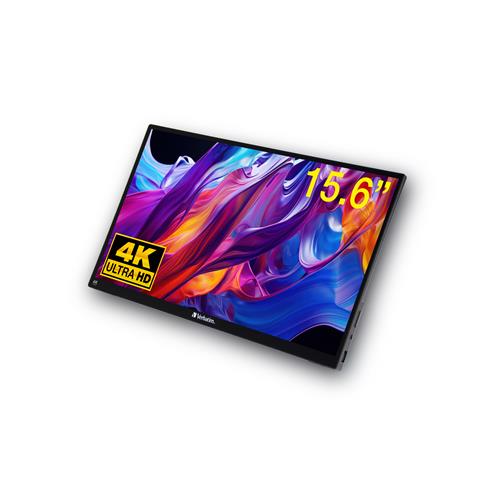 Verbatim Portable Touchscreen Monitor Ultra HD 4K - 15.6