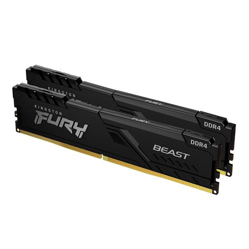 Kingston Technology FURY Beast 64GB 3200MT/s DDR4 CL16 DIMM (Kit of 2) Black