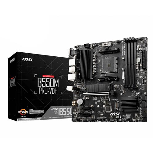 MSI B550M PRO-VDH motherboard AMD B550 Socket AM4 micro ATX