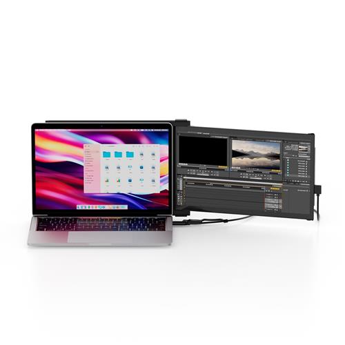 Mobile Pixels Duex Plus DS Portable monitor Black 33.8 cm (13.3") LCD 1920 x 1080 pixels
