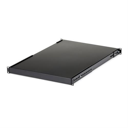 StarTech.com 1U 4-Post Adjustable Server Rack Mount Shelf - 330lbs(150 kg) - 19.5 to 38in Adjustable Mounting Depth Universal Tray for 19" AV Data & Network Equipment Rack - 27.5in Deep