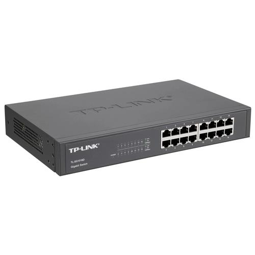 TP-Link TL-SG1016D network switch Unmanaged L2 Gigabit Ethernet (10/100/1000) Black