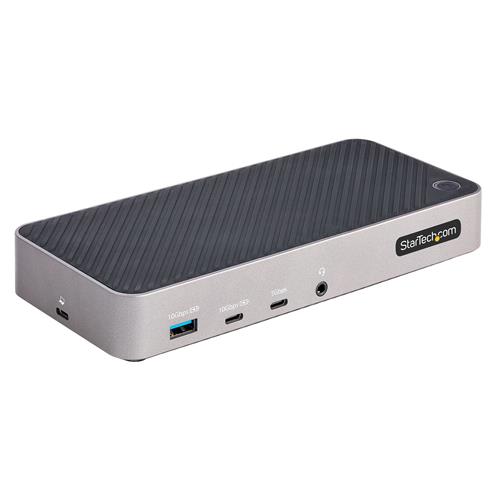 StarTech.com USB-C Triple Monitor Docking Station for MacBook Pro / Air M1 M2 M3 M4 M5 & Windows Universal 4K HDMI DP Dock Thunderbolt Compatible 100W Laptop Charging