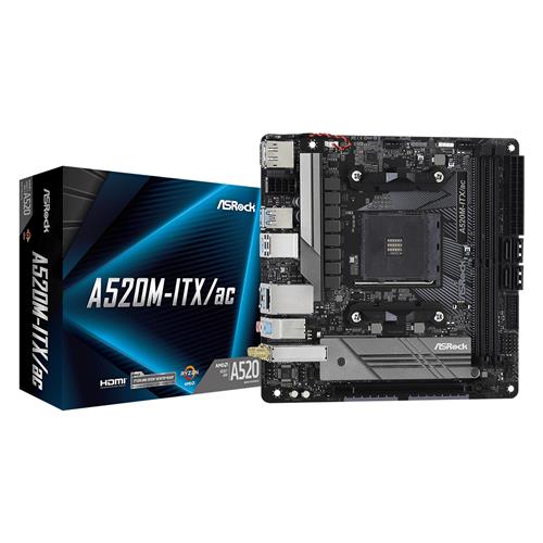 Asrock A520M-ITX/ac AMD A520 Socket AM4 mini ITX