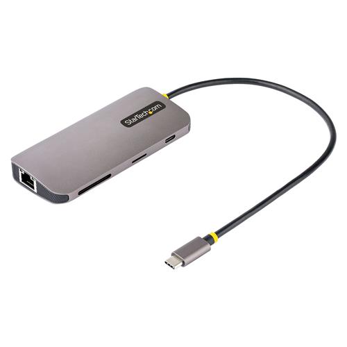 StarTech.com USB C Multiport Adapter 4K 60Hz HDMI Video 3 Port 5Gbps USB-A Hub 100W USB Power Delivery Pass-Through/GbE/SD/MicroSD 12"/30cm Cable Travel Laptop Docking Station