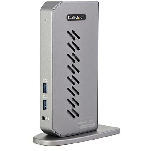 StarTech.com USB-C USB-A Dock - Hybrid Universal USB 3.0 Docking Station for USB-C or USB-A Laptop - Dual Monitor 4K 60Hz HDMI/DisplayPort - 6x USB-A GbE - USB 5Gbps - Windows/Mac