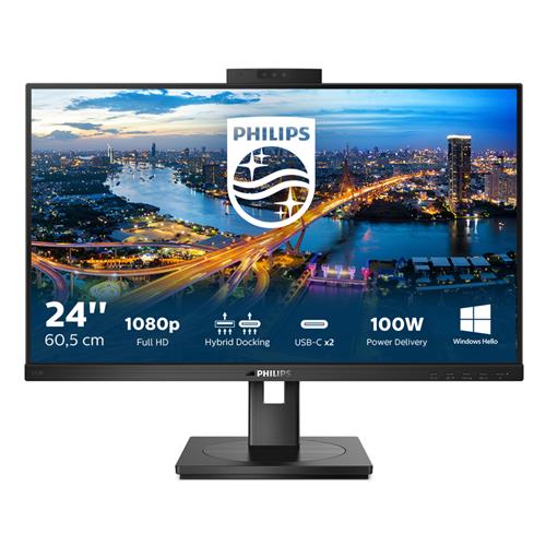 Philips B Line 243B1JH/00 computer monitor 60.5 cm (23.8") 1920 x 1080 pixels Full HD LCD Black