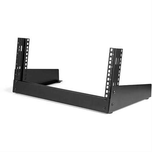 StarTech.com 2-Post 4U Desktop Server Rack Small Open Frame 19in Computer Rack Compact Network Rack for AV / Studio / Data / IT Equipment - Free Standing Two-Post Home/Office Rack